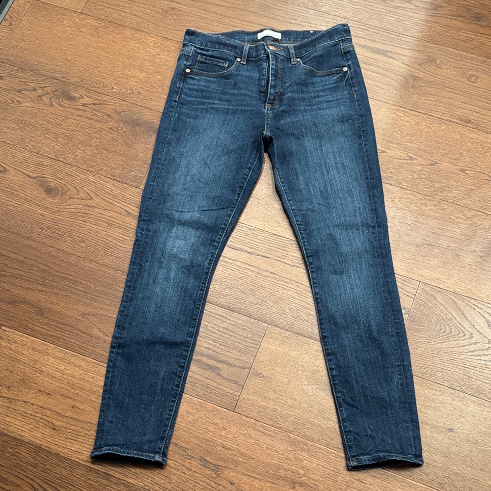 LOFT Dark Indigo Skinny Jeans